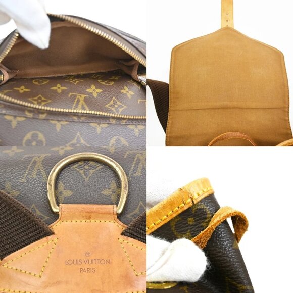 LOUIS VUITTON Montsouris GM Backpack Bag Monogram Leather Brown M51135 11EF273 - Picture 3 of 16
